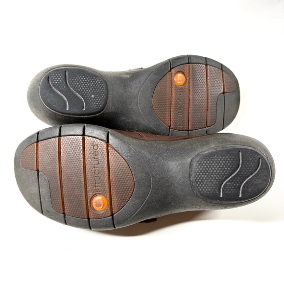 Clarks Unstructured Leather Slip-on Loafers 7M - Picture 7 of 10